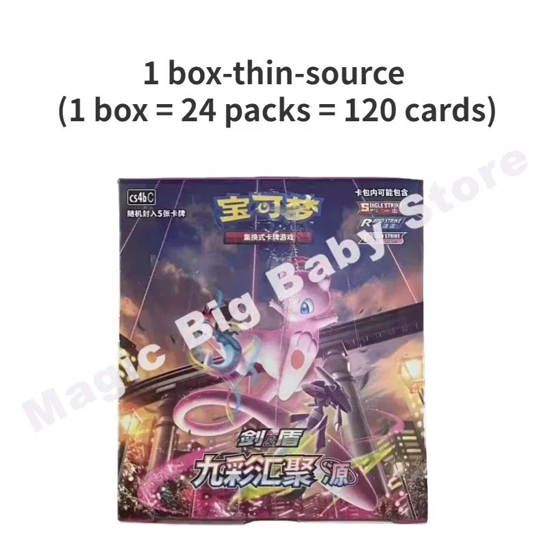 Cartas Pokémon Originais Jogo de Troca PTCG Reunião de Nove Cores Peng&Yuan Espada&Escudo Chinês 6.0 Ibrahimovic Presente Infantil