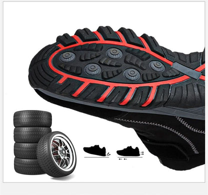 Waterproof Winter Men Boots Suede Warm Snow Outdoor Sneakers Boots Men Work Casual Shoes High-top Non-slip Ankle Boots