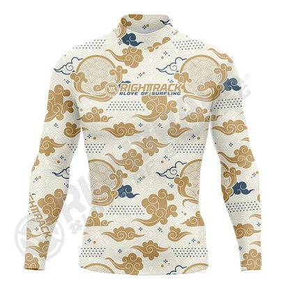 Hot Men's Surfing Shirt Flowers Camo Lycra Rashguard RIGHTTRACK Surf Sportswear Beach UV Swimwear UPF50 Clothes