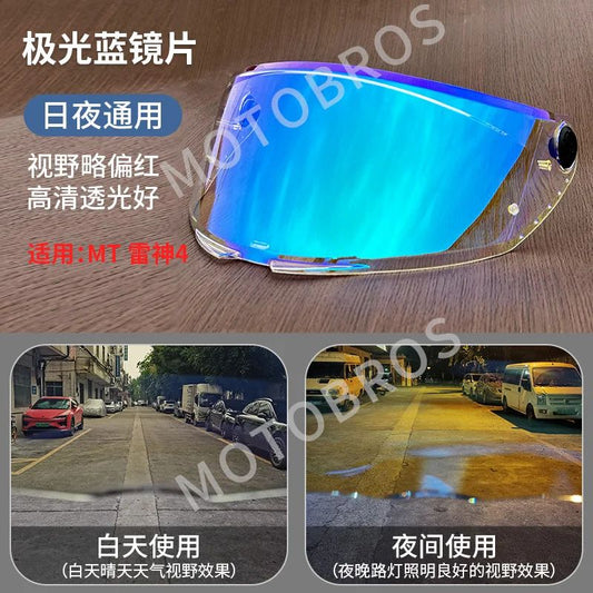 MT Replacement Face Shield for Model THUNDER 4 SV Helmet MT-V-28B Helmet Lens Original MT Parts
