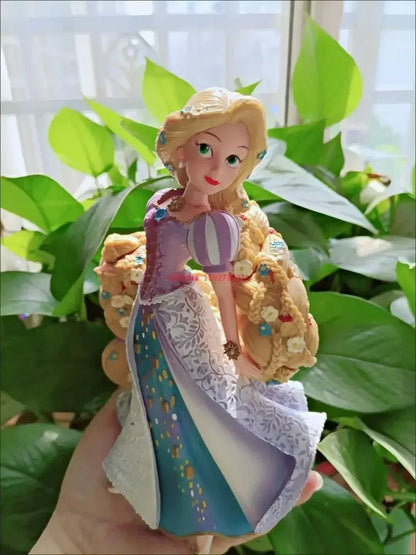 2025 20cm Disney Personagem Frozen Elsa Anna Branca de Neve Rapunzel Boneco de Resina Anime Decoração Modelo Coleção Menina Brinquedos Presente Infantil