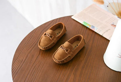 Children Loafers Shoes Boys Flat Sneakers Baby Kids Casual Shoes Toddler Girls Breathable Slip-on Shoes Soft Bottom Solid Color