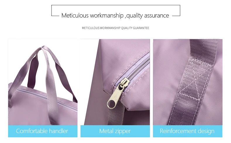 Carry On Travel Duffle Bag Nylon Waterproof Sports Gym Tote Bags for Women Large Capacity Storage Luggage Handbag 2026