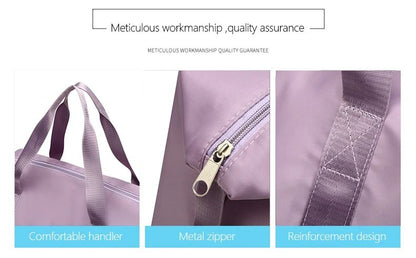 Carry On Travel Duffle Bag Nylon Waterproof Sports Gym Tote Bags for Women Large Capacity Storage Luggage Handbag 2026