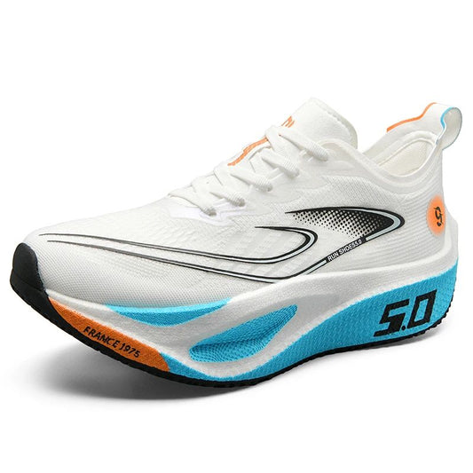 Unisex 2025 Full Carbon Plate Running Shoes Professional Marathon Racing Lightweight Bounce Cushion Breathable Sports Sneakers