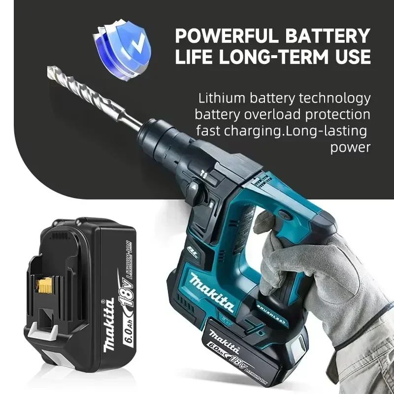 Bateria Original Genuína Makita 6Ah 6000mAh 18V Makita BL1860 BL1850B BL1850 BL1840 BL1830B bateria de lítio recarregável makita