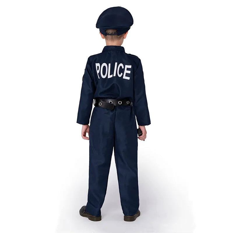 New Year's Dress Up America Police Costume for Kids - Police Officer Costume for Boys - Cop Uniform Set with Accessories