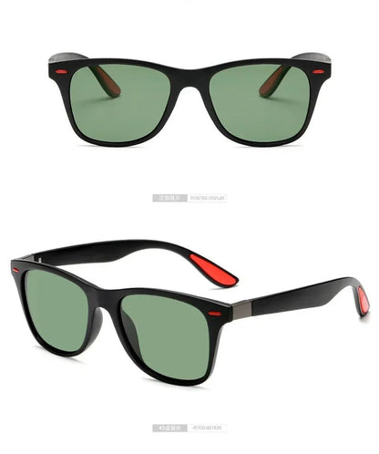 Polarized Sunglasses Unisex Rectangle Vintage Sunglasses Design Retro Sun Glasses Man Eyeglass Casual Goggles UV400 Eyewear