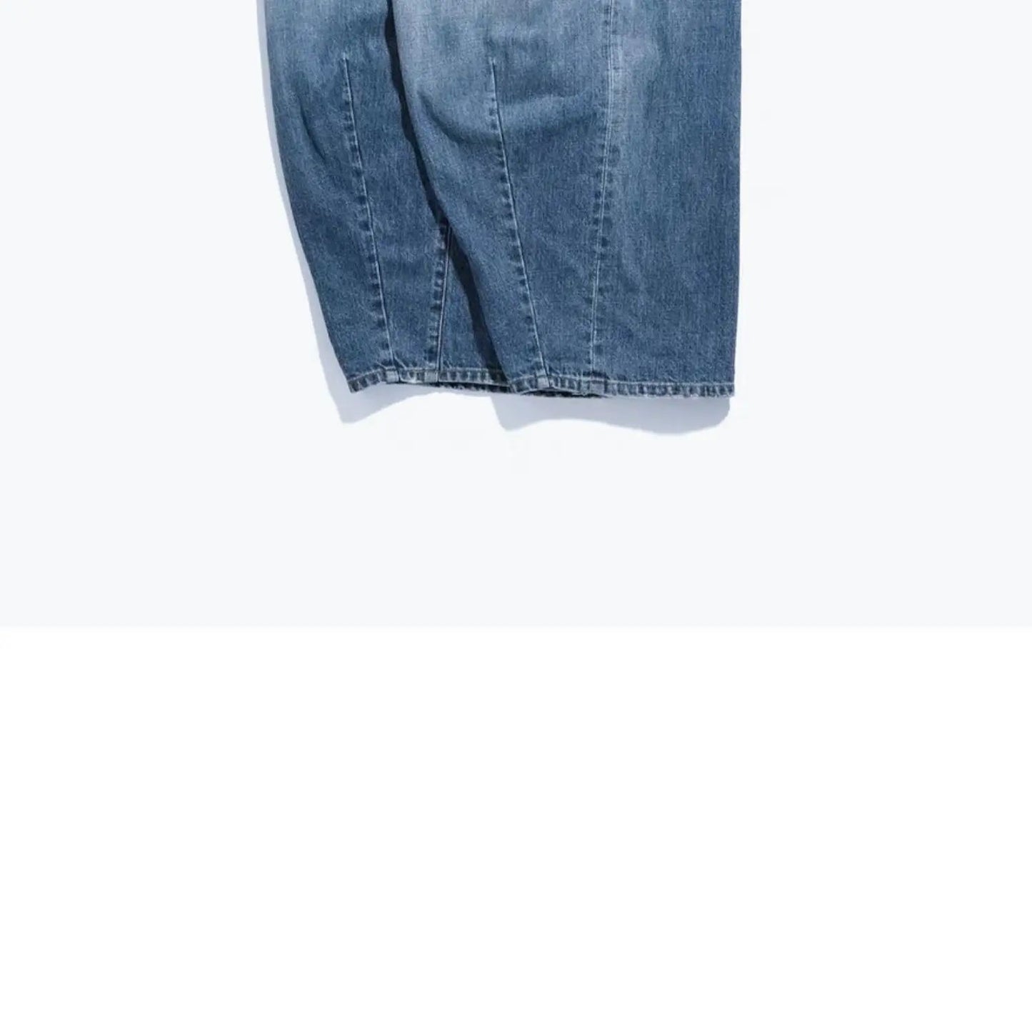 Japanese Retro High-quality Washed Loose Wide Leg Balloon Denim Pants for Men 25ss New Arrival