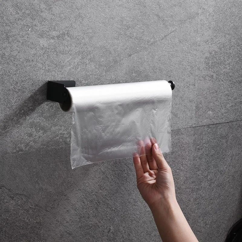 Stainless Steel Paper Towel Holder Self Adhesive Toilet Roll Paper Holder No Punching Kitchen Bathroom Lengthen Storage Rack