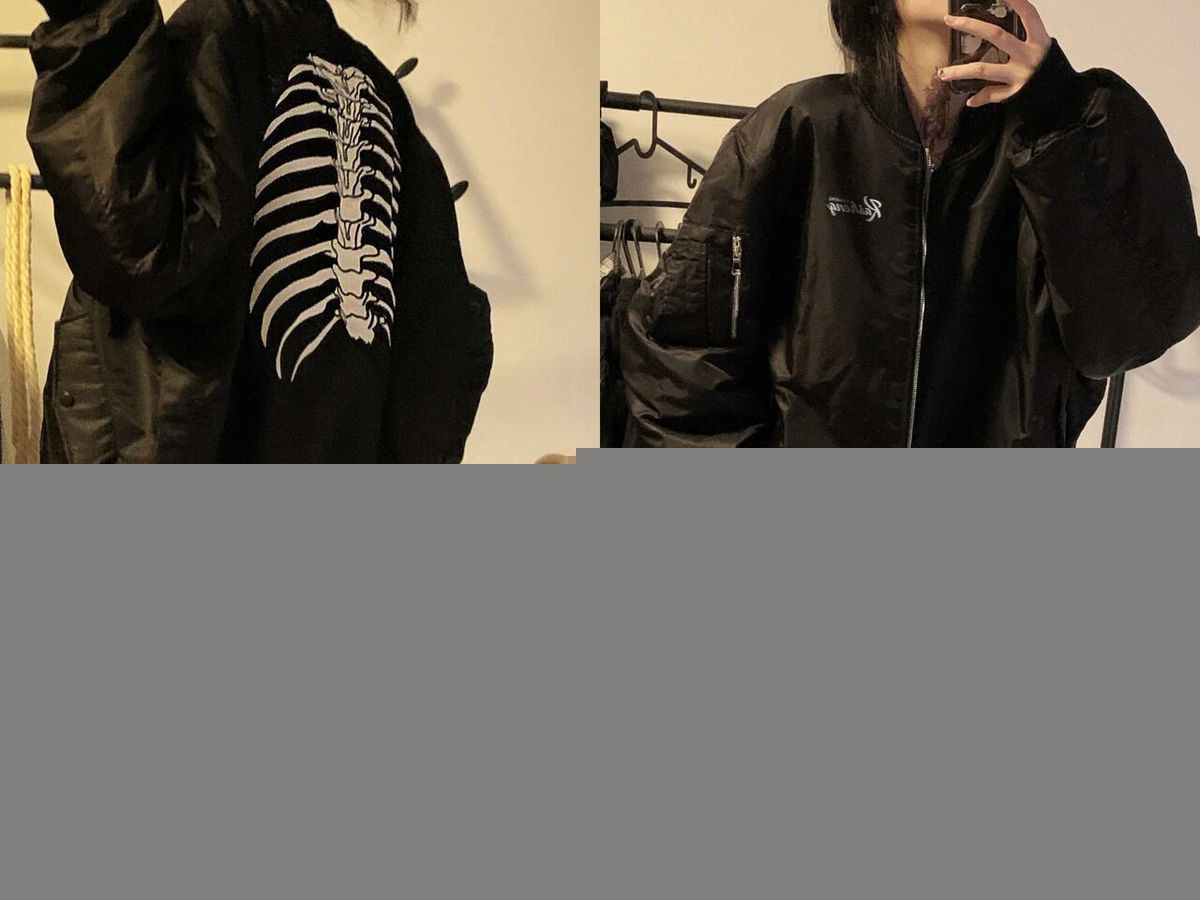 2024 New Autnmn Vintage Jackets Bomber Jacket Women Black Gothic Harajuku Grunge American Baseball Jacket Couple Cool Outerwear