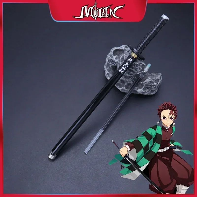 Caneta espadada de ponta de feltro de 7,5 polegadas Demon Slayer Nichirin, modelo de liga de espada, caneta katana Tanjirou, arma de anime Kimetsu No Yaiba, brinquedo Rengoku