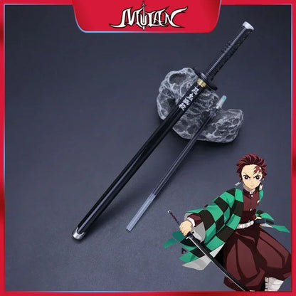 Caneta espadada de ponta de feltro de 7,5 polegadas Demon Slayer Nichirin, modelo de liga de espada, caneta katana Tanjirou, arma de anime Kimetsu No Yaiba, brinquedo Rengoku