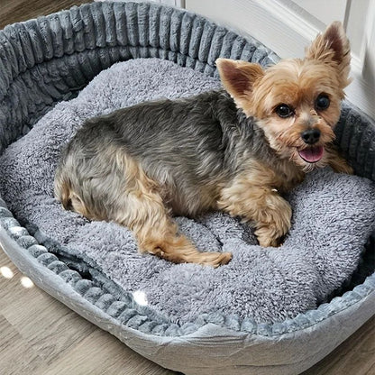 Ninho Universal para Pets Todas as Estações Lavável Cama Dupla Face para Cães e Gatos Almofada Macia Confortável 3D Tapete Durável Decoração para Casa