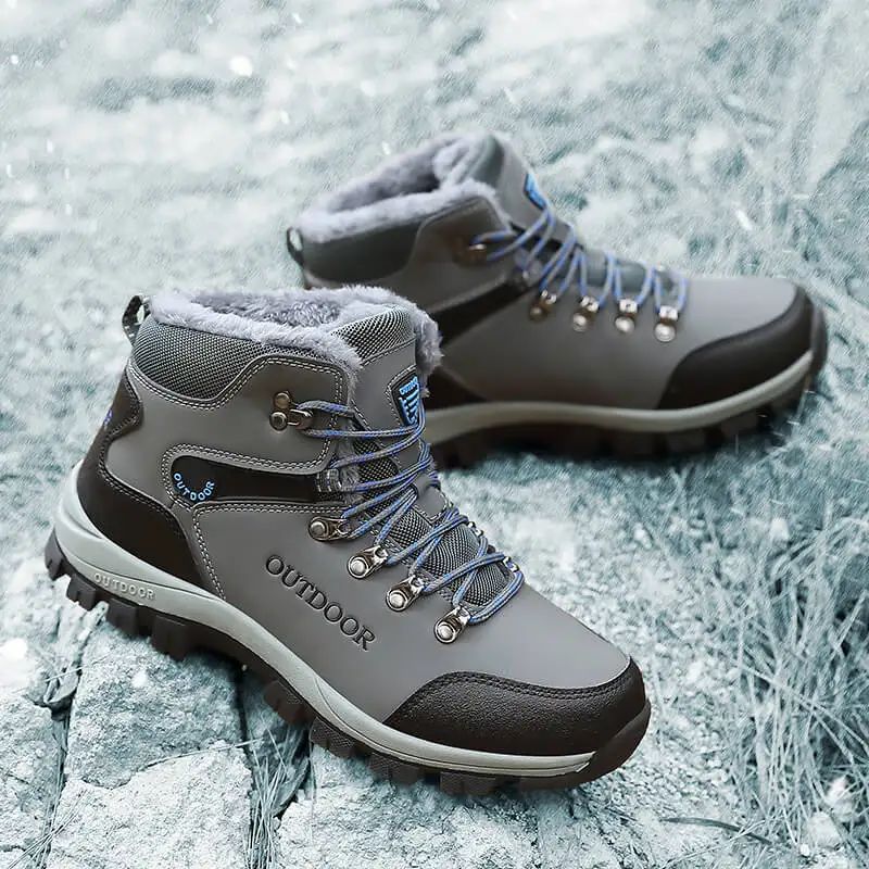 Men's Casual Sneaker Outdoor Sports Men Boots for Men Shoes Comfortable Warm Outdoor Hiking Shoes with Short Plush Men's Shoes