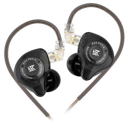 Fone de Ouvido Dinâmico KZ EDX PRO X HIFI com Graves para Música Fone de Ouvido Esportivo com Cancelamento de Ruído KZ EDXPROX ZSTX ZSN PRO ZAS EDA ZVX