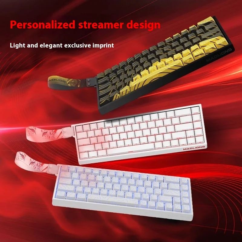 Teclado Mecânico Madlions Mad 60He com Switch Magnético MAD68 Teclado com Fio Mad60he Personalizado MAD68he Presentes para Gamers de Esports