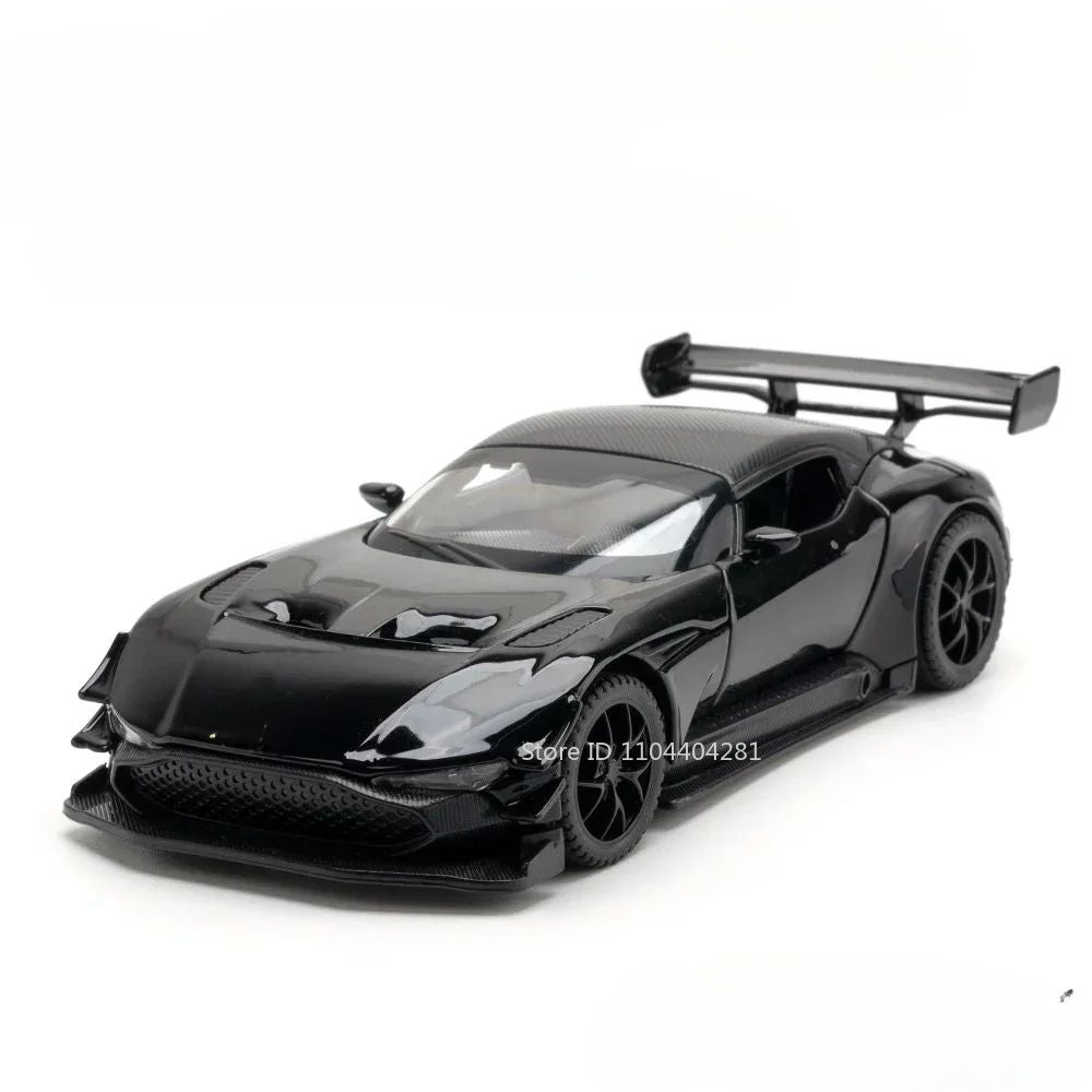 1:32 Valkyrie Vulcan Liga Carro Esportivo Modelo de Brinquedo de Metal Fundido Porta Aberta Luz de Som Carro Miniatura Puxar para Trás Menino Presente de Natal