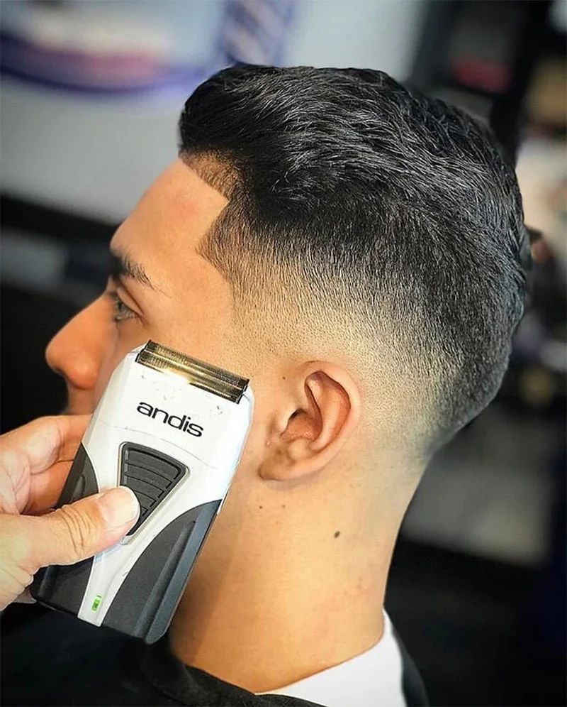 Andis Profoil Lithium Plus 17205 Barber Hair Cleaning Electric Shaver For Men Beard Stubble Razor Bald Shaving Machine charger