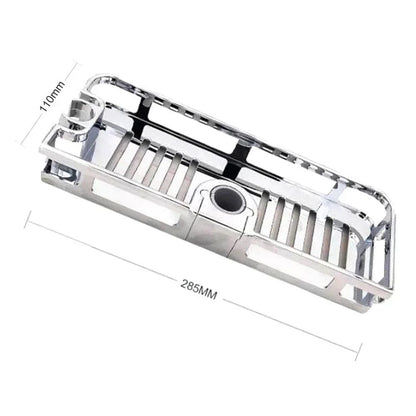 1 Bathroom Storage Shelf Bathroom Hanging Pole Shower Basket Tidy Storage Shelf 285x110mm Organiser Tray Rack Bathroom Fitting