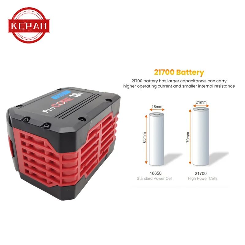 Bateria Recarregável ProCORE 18V 12Ah 100% Original, para ferramentas sem fio BAT609 BAT618 GBA18V80 célula de energia 21700 de alta potência 5C
