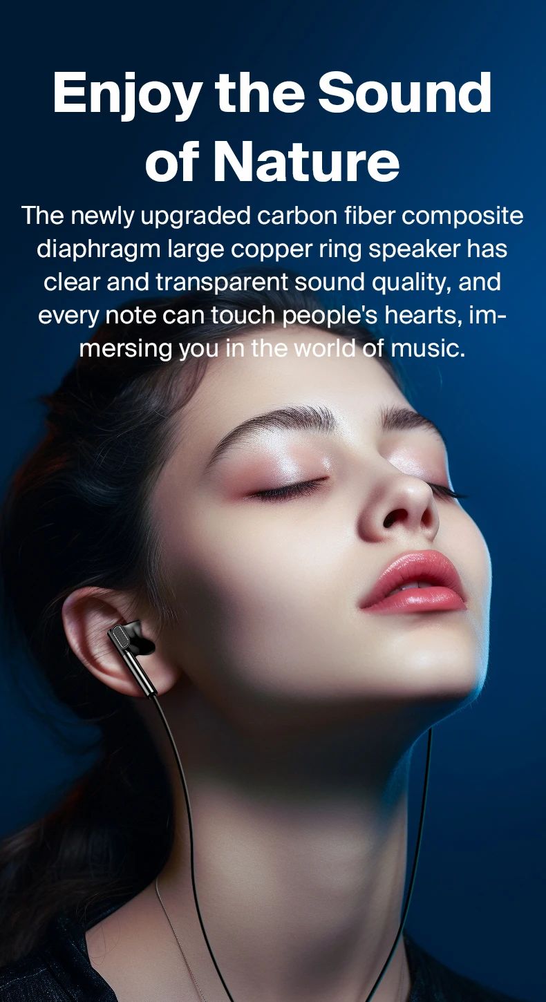 EARDECO 3.5mm/Type-C Noise Canceling Headphone Wired Headphones Bass Hifi Wired Earphone Earbuds Stereo Mic Earphone with Wire