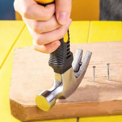 1 Martelo Mini Portátil Embalado em Plástico, Martelo para Decoração de Casa, Martelo de Mão, Martelo de Impacto para Exterior