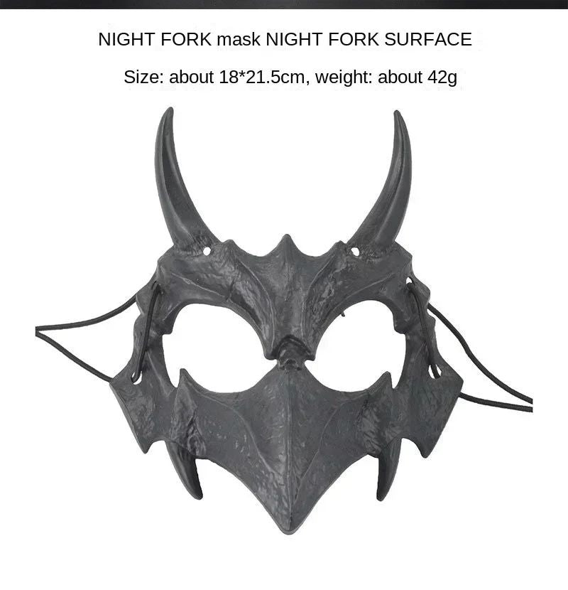 Halloween Half Face Mask Popular Dragon God Fierce Tiger Night Dog Man Wolf Costume Skull Performance Mask Mask Deadpool Terror