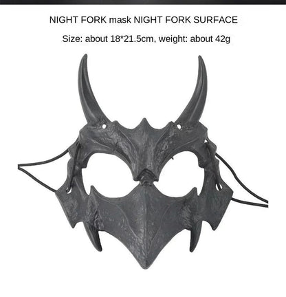Halloween Half Face Mask Popular Dragon God Fierce Tiger Night Dog Man Wolf Costume Skull Performance Mask Mask Deadpool Terror