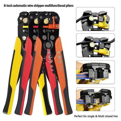 Alicate Crimpador Cortador de Cabo Desencapador de Fios Automático Ajustável Multifuncional Alicate de Crimpagem de Terminais Ferramenta Manual