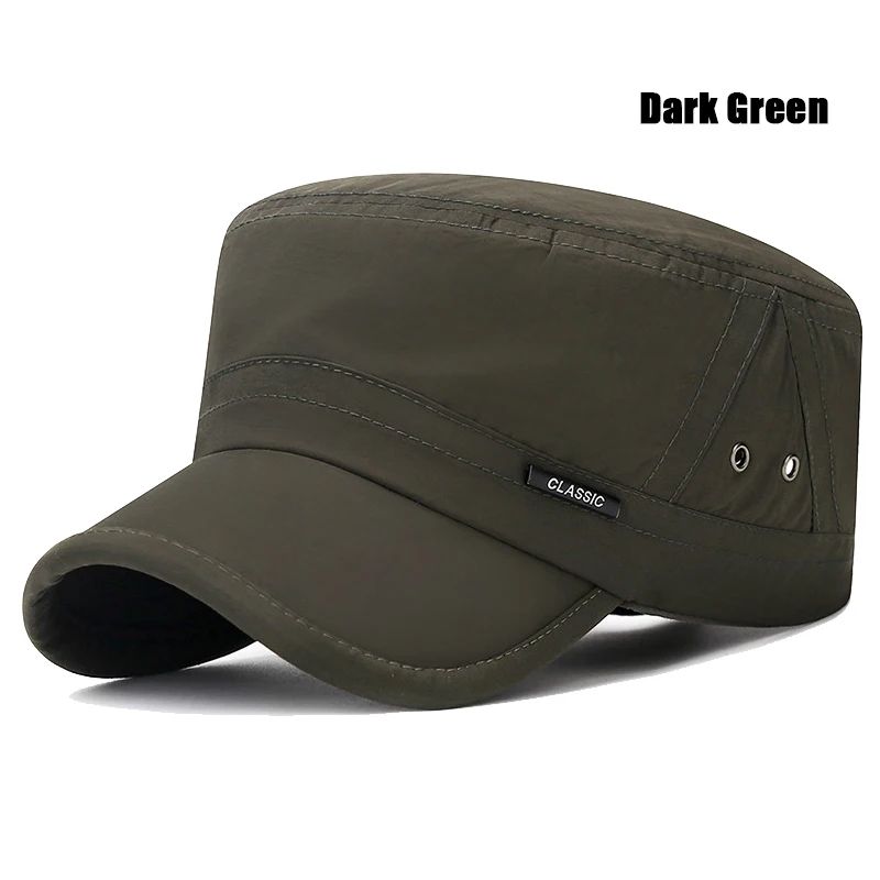 New Mens and Womens Flat Cap Venting Holes On The Military Academy Cadet Caps Fashionable Classic Outdoor Casual Sport Sun Hat