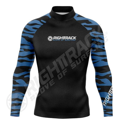 New Men's Surfing Shirt Lycra Rashguard Surf Sportswear Beach Sunscreen UV Protection Swimwear UPF50  RIGHTTRACK Clothes