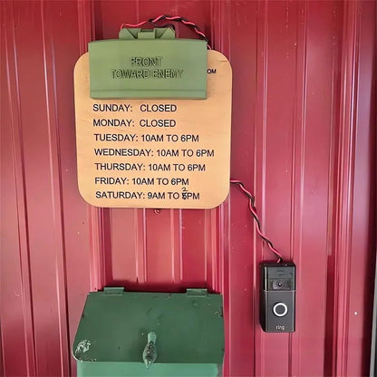 Fake Claymore Mine Doorbell Prank - Funny Prop Replica for Home Decoration & Party Gift Idea