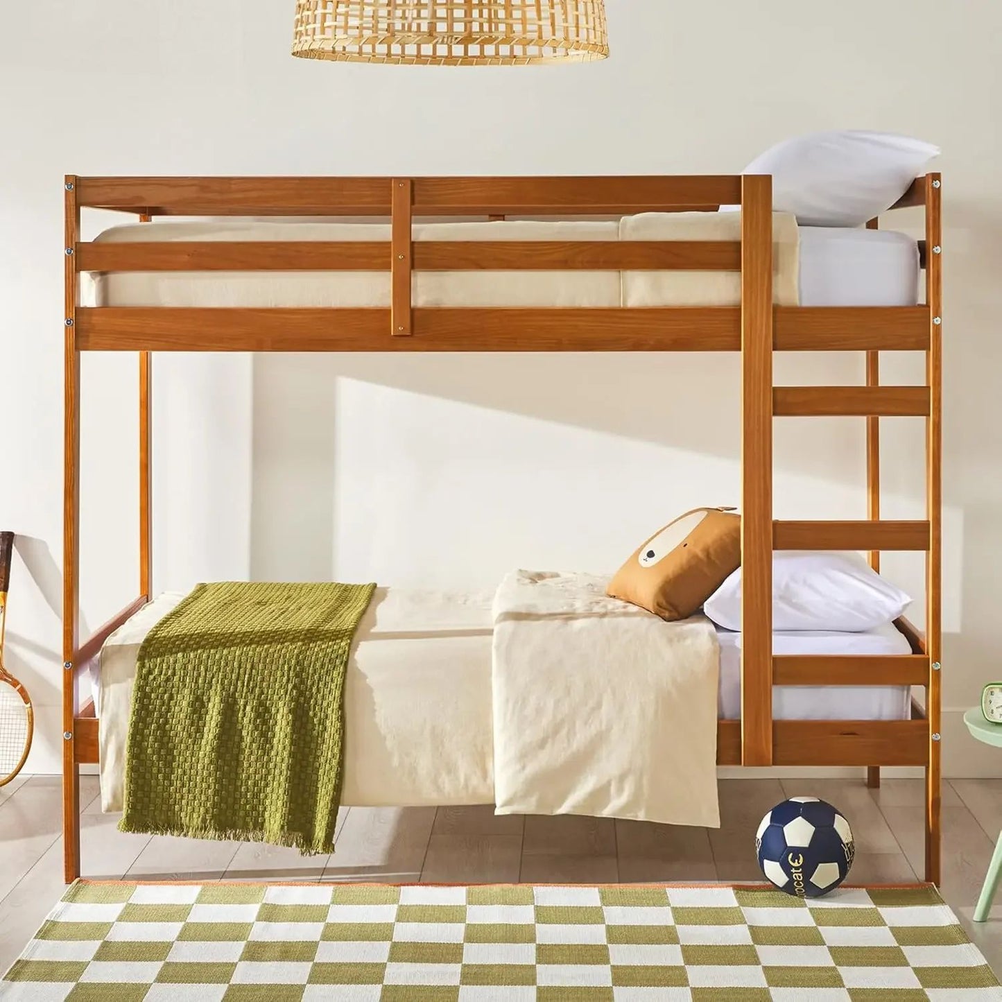 Estrutura de Cama Infantil Moderna para Quarto de Solteiro, Solteiro, Caramelo