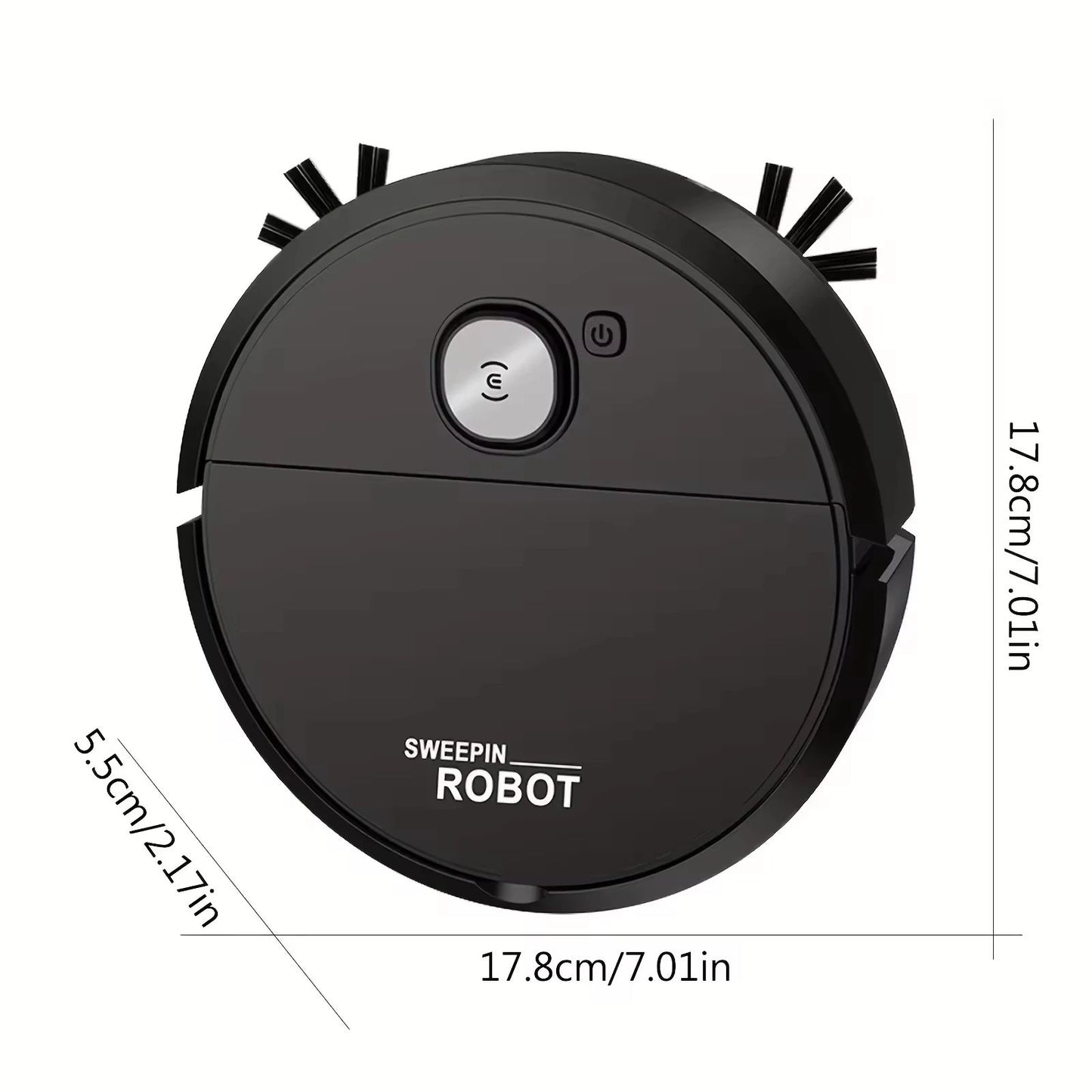 4000Pa Robot Vacuum Cleaner 3-in-1 Sweeping Mopping Robot Strong Suction Quiet Auto Cleaner for Home Dust Pet Hair Floors & Rugs