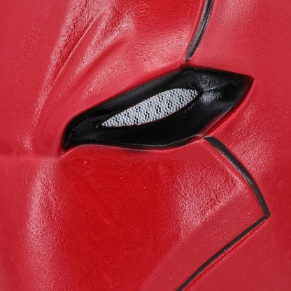 Cosplay Masks Superhero Red Hood Helmet Latex for Adult Man Face Masks Halloween Party Masquerade Carnival Costume Prop