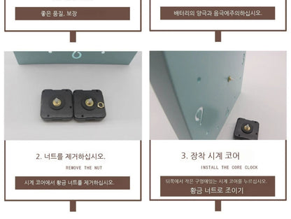 Creative Light Sensor Corner Wall Clock Square Simple Double Sided Wall Clock with Arabic Numeral Scale Analog Silent Wall Clock