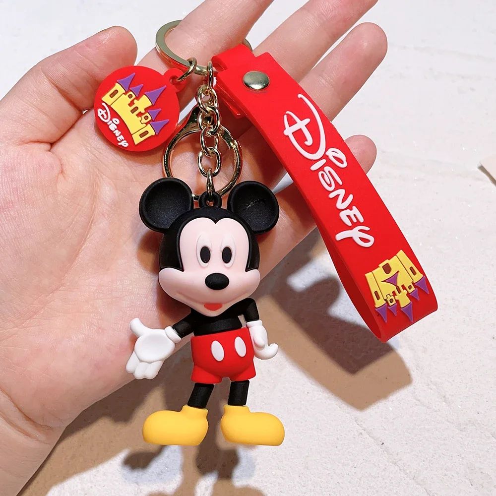 Disney Anime Mickey Chaveiro Desenho Animado Stitch Fofo Minnie Chaveiro Estudante Bolsa Pendurada Chaveiro Carro Tudo-a-ver Presentes de Natal