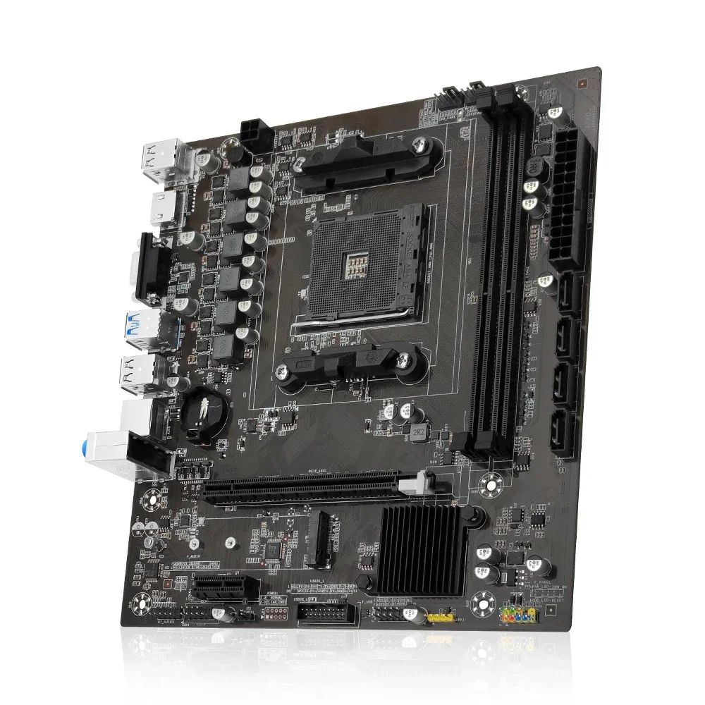 Placa-mãe MACHINIST B450 Processador AMD Memória DDR4 Dual-channel Placa principal AM4 NVME M.2 (Compatível com CPU Ryzen 5500 5600 5600G)