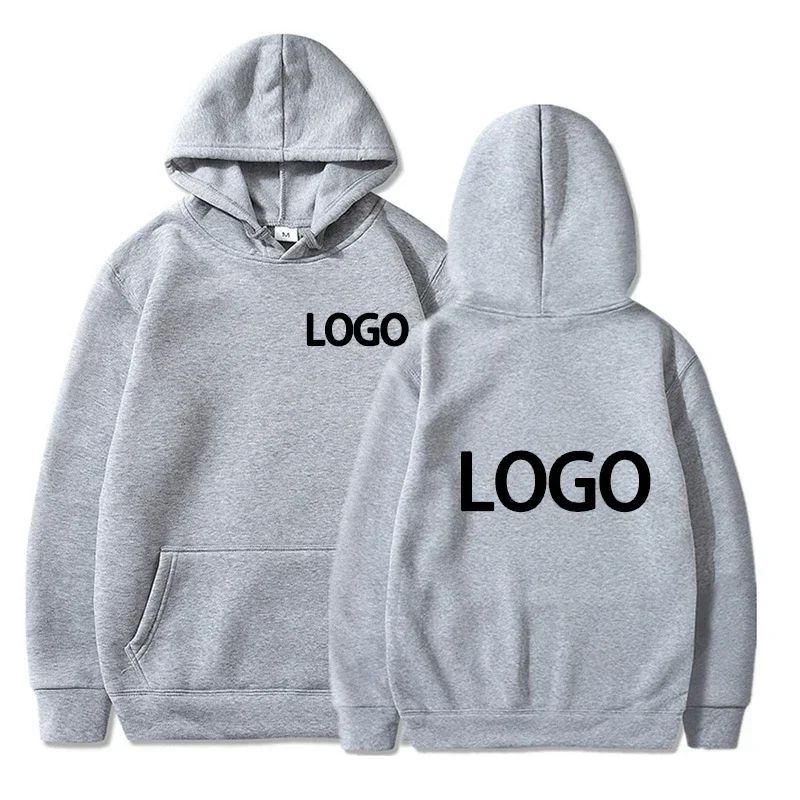 Customized Pullover Hoodie Unisex Poly-Cotton Blend Loose Casual Wear For Team Bulk Order Club Events