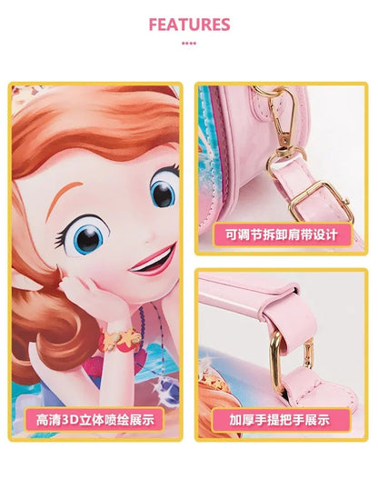 Disney Frozen 2 Elsa Anna Princesa Brinquedos Infantis Bolsa de Ombro Menina Princesa Sofia Bolsa de Mão Infantil Bolsa de Compras Fashion para Crianças Presente