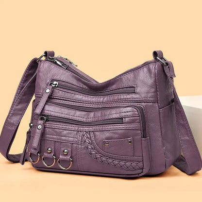 New Arrival Crossbody Shoulder Bag Soft Washed Leather Women's Mini Bag Versatile Handbag