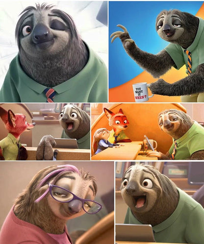 2026 Sloth Latex Mask Sloth Mask Nick Wilde Latex Full Head Animal Mask XMAS Party Cosplay Costume Prop Accessories Toy Gift
