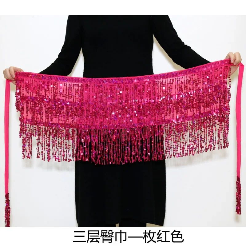 Sexy Sequins Tassel Dancewear Mini Skirt Women Clothes Jupe Femme Belly Dance Skirts Ladies Faldas Performance Stage Bottom Saia
