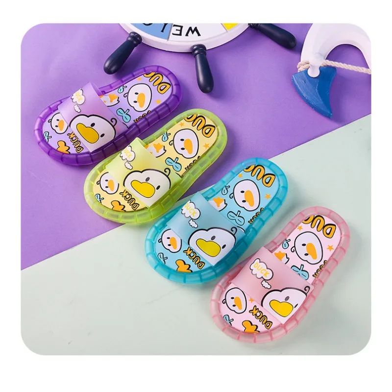 New Cute Luminous Kids Slippers Crystal Shoes Sparkling Lights Boys Girls Will Cartoon Glowing Cute Baby Cool Indoor Outdoor