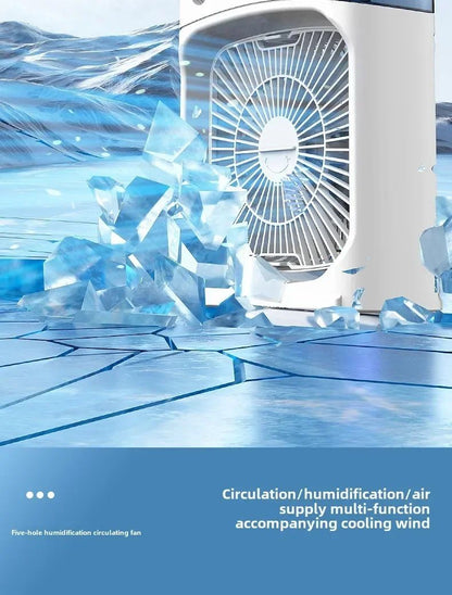 Portable 3 in 1 Mini Ac Air Cooler Fan for Home Products Conditioner Household Small Night LED Humidifier Lights Camping Room