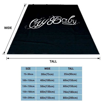 Satanic Cry Baby Lil Peep Flannel Blanket  , Soft Fluffy Warm Sofa Bed Throw Blanket More Size?fans warm gifts