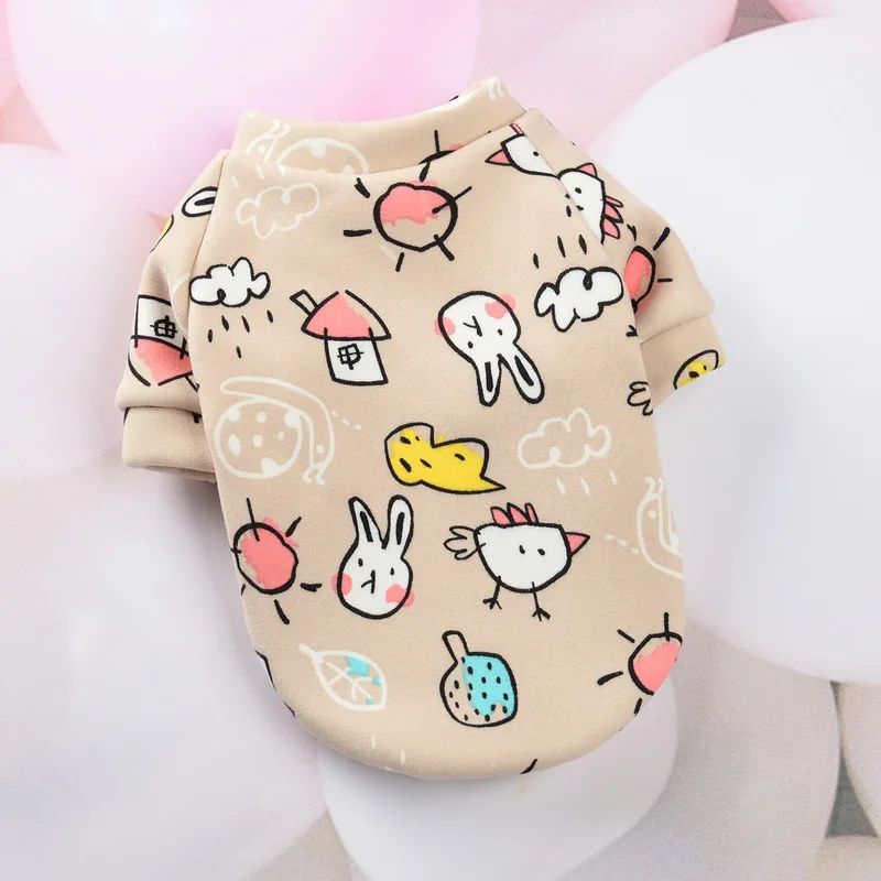 Chihuahua Moletom Para Cães Filhote Gato Pulôver Cães Pequenos Casaco com Capuz para Cães Roupas Quentes de Inverno para Animais de Estimação para Bulldog