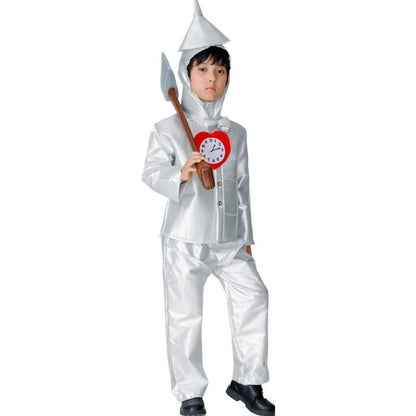 Halloween Cosplay Tin Man Costume Parent-children Clothing Adult Male Iron Man Costume Wizard of Oz Performance Stage Costumes