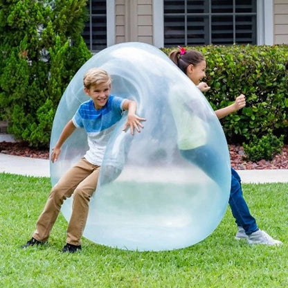 Kids Blow Up Balloon Toy Children Outdoor Soft Air Water Filled Bubble Ball Fun Party Game Summer Gift Inflatable Elastic Ball